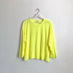 Sundry Neon Yellow Long Sleeve Tee Size 1 / Small